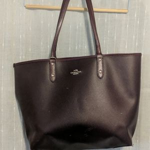 Burgundy Coach office bag